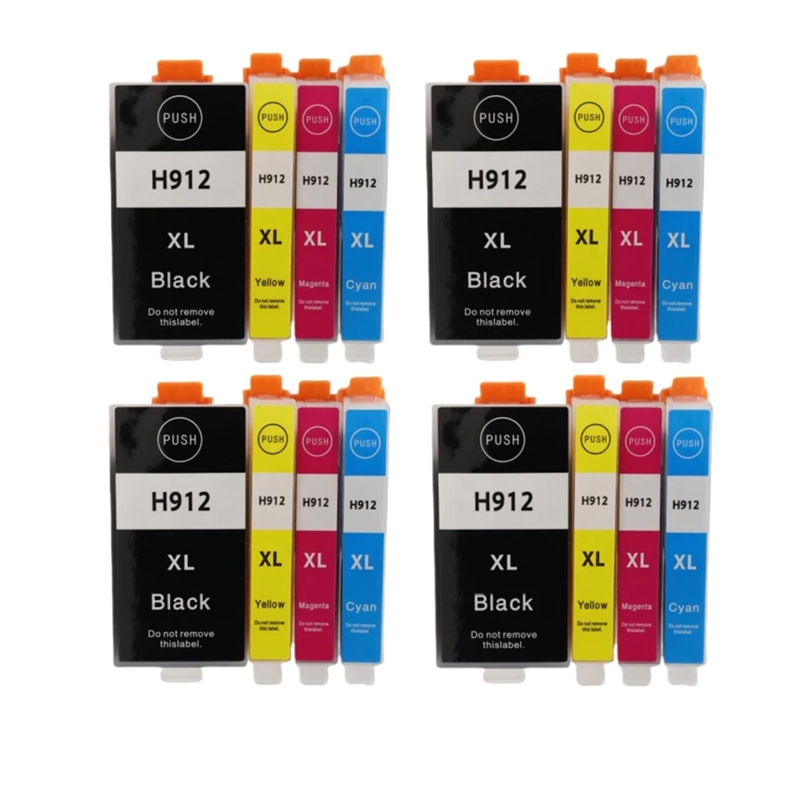 Cartucce d'inchiostro 912XL compatibili for HP OfficeJet Pro 8020 8022 | 8023 8024 8025 8026 8028 8035, capacità XL, consumabili stampante(4Set)