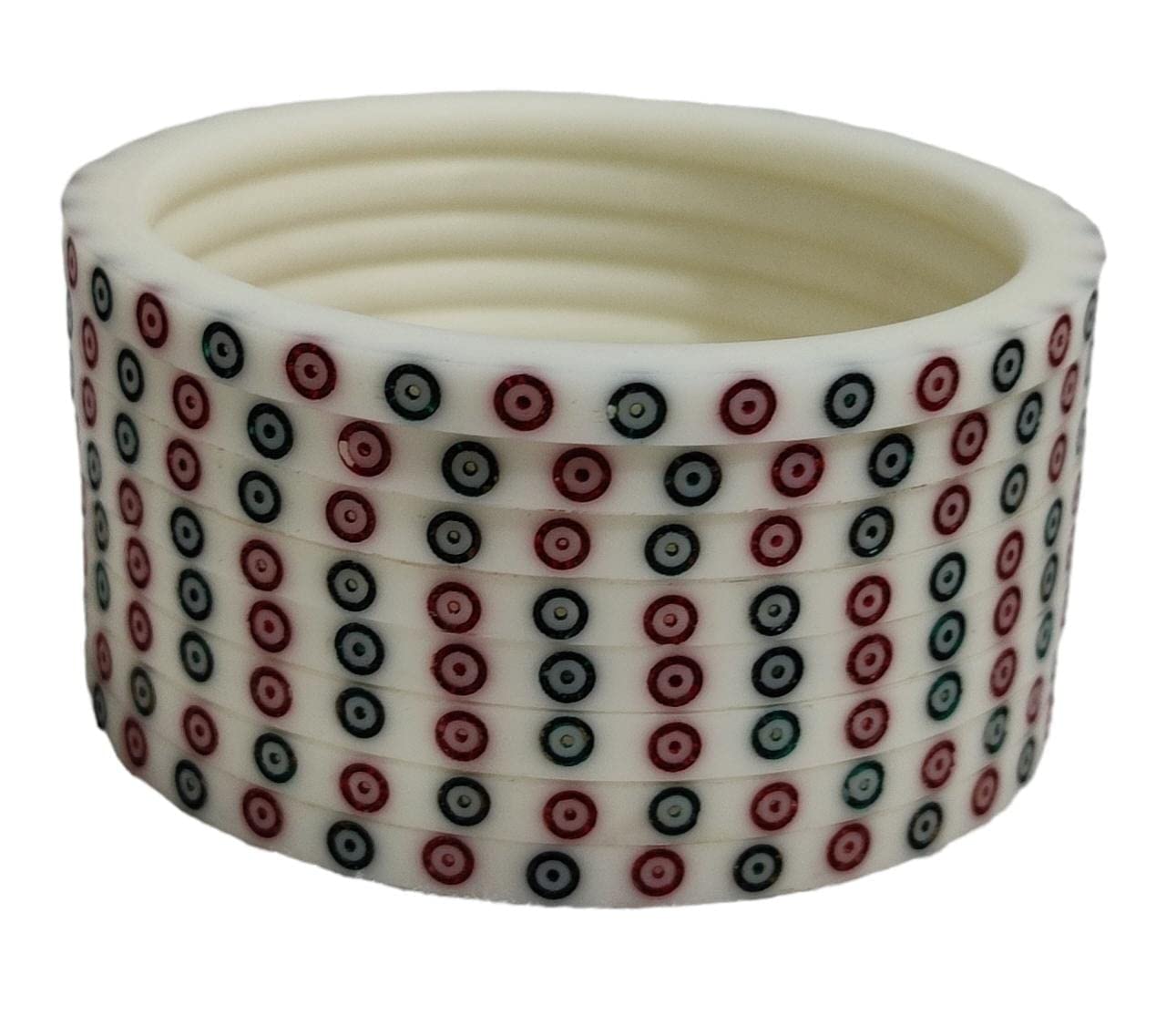 Kamaakshi Punjabi Bridal Chura Bangles for Wedding Ceremony With Fabulous Design For Women & Girls (Set of 8) (2.10, White-Plain) (B0BQWLQHYZ) Amazon Price History, Amazon Price Tracker
