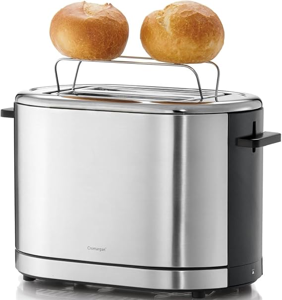 WMF Lono Ekmek Kızartma Makinesi, 2 Dilim Kapasiteli, Çift Hazneli, Büyük ve XXL Dilimler İçin Uygun, Ekmek Isıtma Aparatlı, 7 Kızartma Seviyesi, 900 W, Mat Paslanmaz Çelik