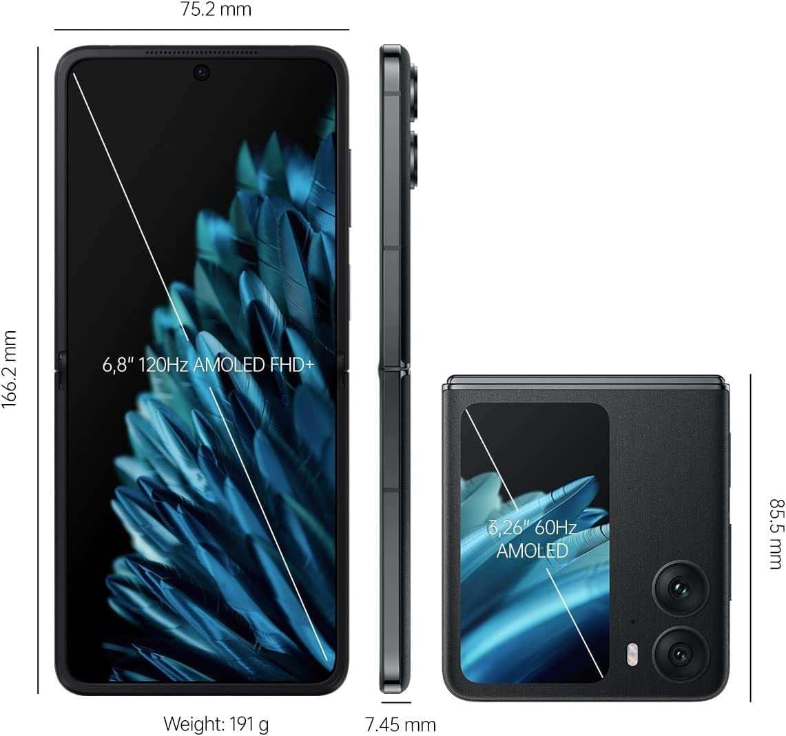 Oppo Find N2 Flip 5G 512GB Black (16GB RAM) - China Version