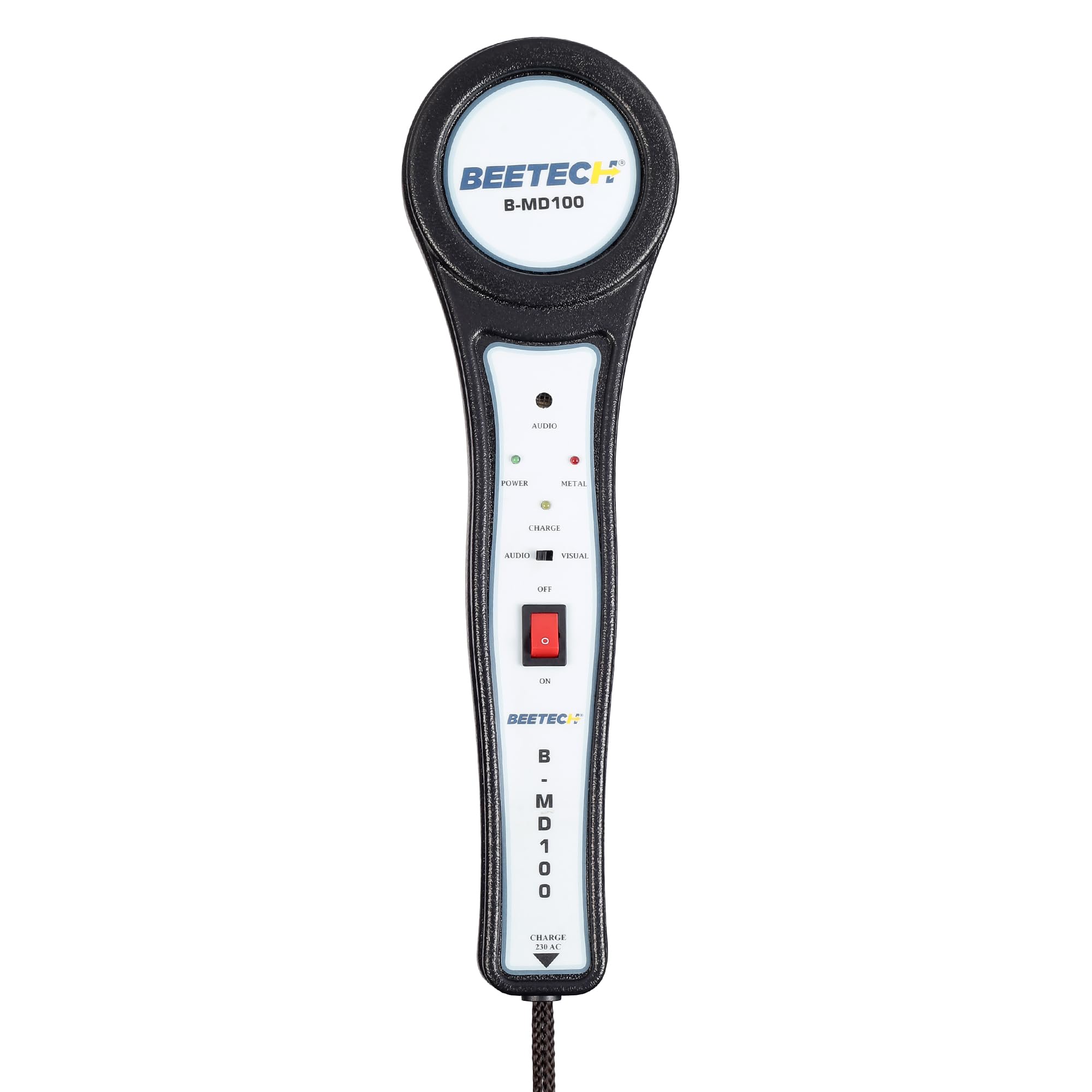 BEETECH® B-MD100 Heavy Duty Metal Detector with Rechargeable Batteries and 12V Charging Adaptor, High Sensivity (Adjustible), Audio & Visual Indication to detect all Ferrous & Non-Ferrous Metal Alloys (B0CMTTJC5N) Amazon Price History, Amazon Price Tracker