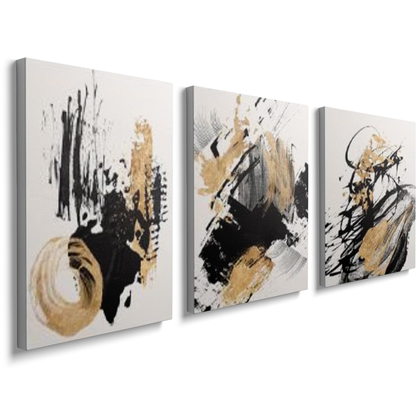 prinfantasy Framed Pictures for Living Room Abstract Wall Art Poster Bedroom Paintings Gifts Canvas Prints Set of 3 Aesthetic Artwork Hallway Wall Art GBYH0507 โ image 1