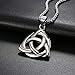 OIDEA Collar Hombre Nudo Celta Acero Inoxidable Significa Esperanza y Amor Sin...