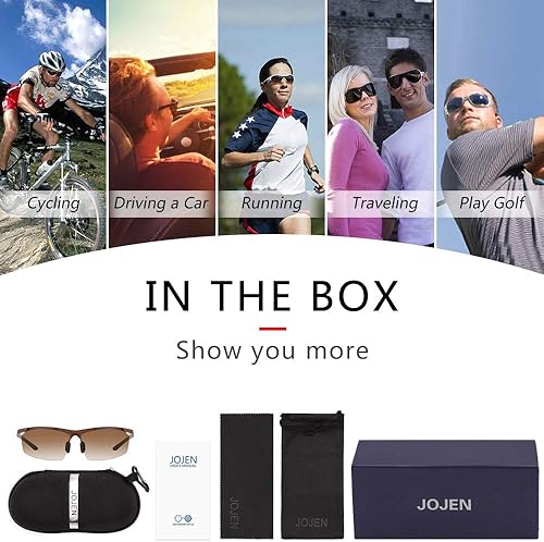 Miniatura 7 de Polarized Sports Sunglasses for Women Men Running Golf Fishing Cycling Driving 100% UV Protection Sun Glasses JE001