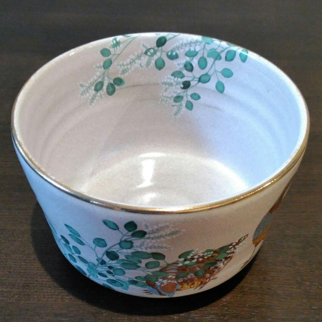 Amazon.co.jp: 山田宴三 作 松平康邦監修 皇居花鳥図 茶碗 九月 萩