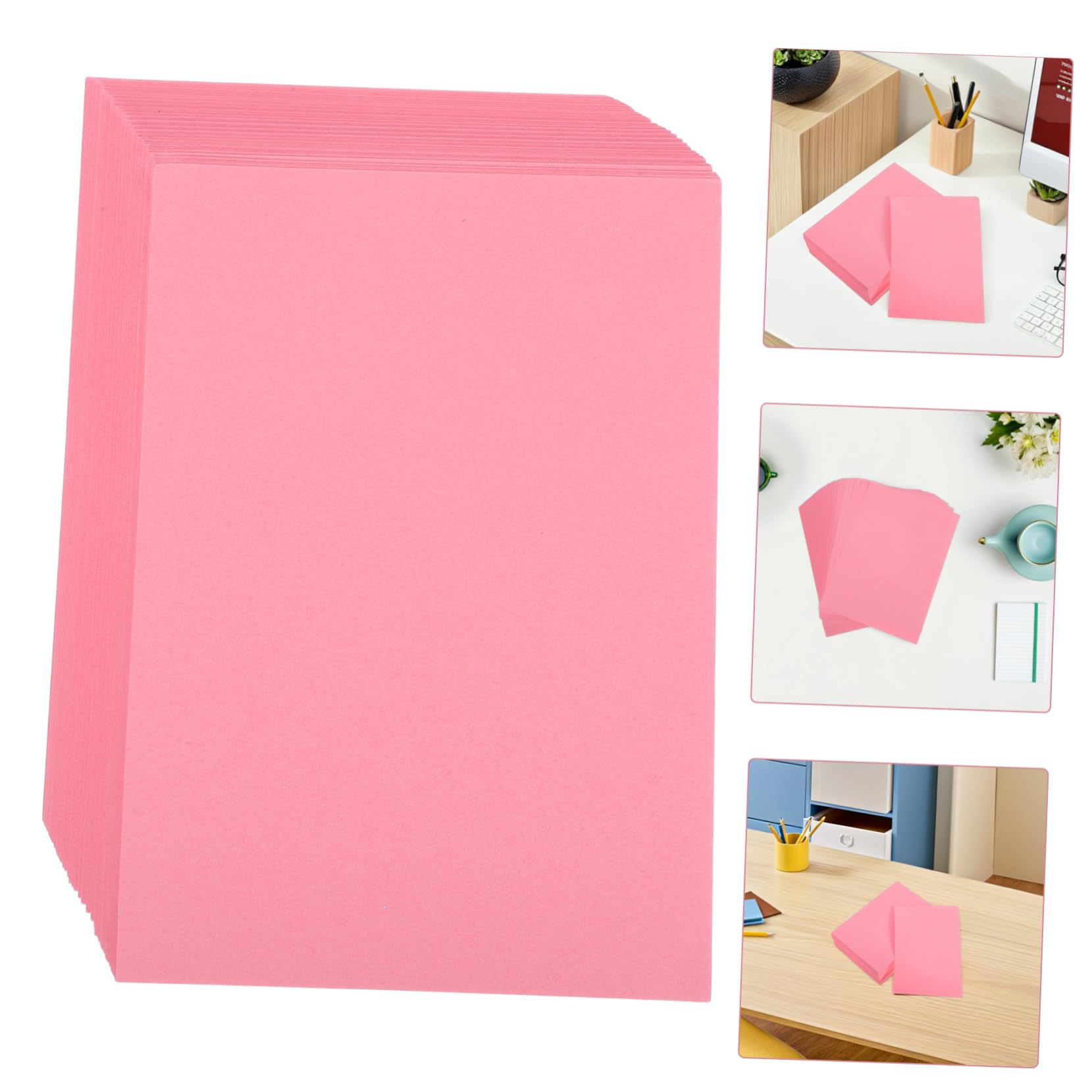 Housoutil 500 Pezzi Carta Colorata Rosa M² per Stampanti e Fotocopie Carta Spessa per Ufficio Scuola e Progetti Creativi DIY Fogli Versatili per Scrapbook e