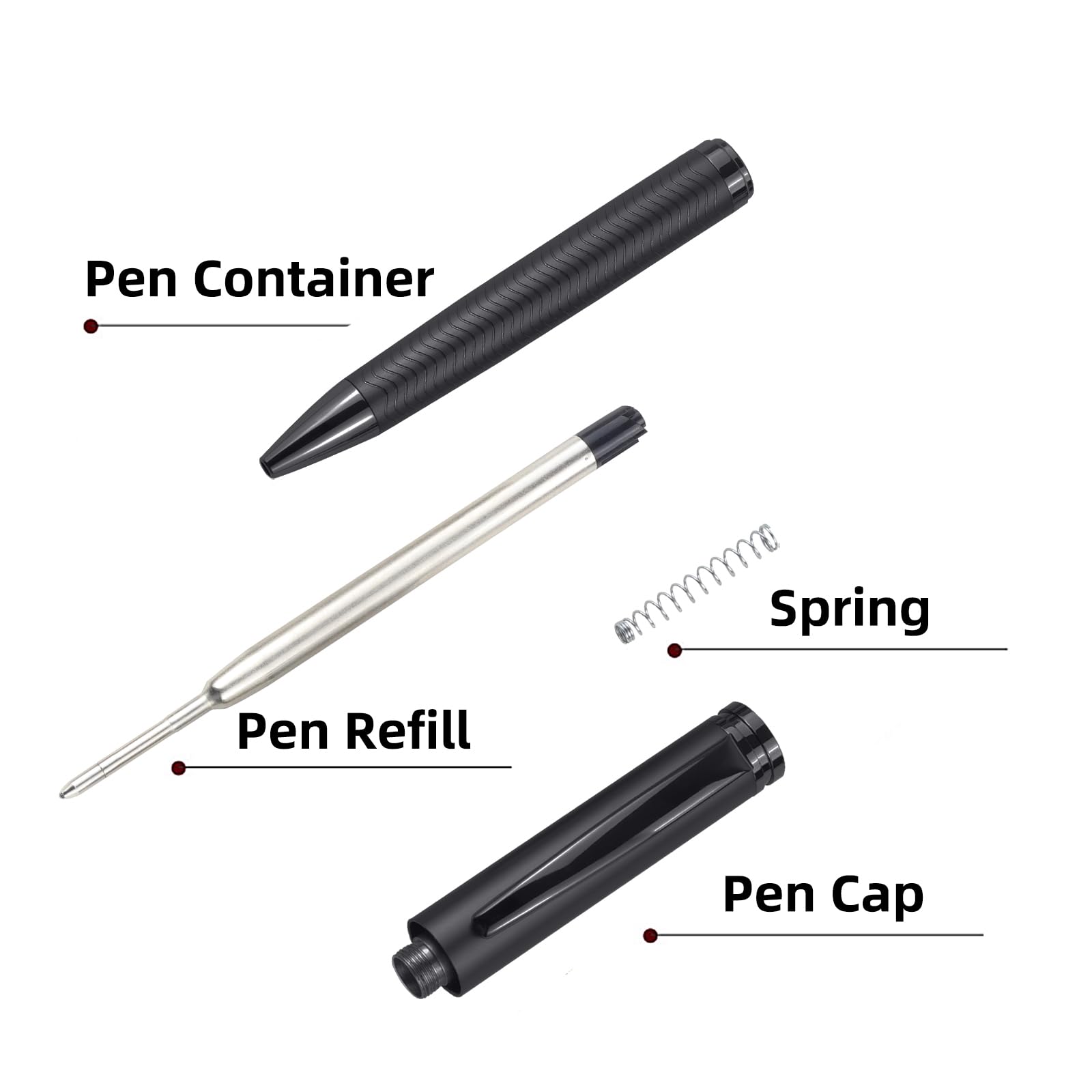 Luxury Metal Ballpoint Pen Set Acrylic Design Gift Box Extra Refill Best Executive Office Pens Men Women Fancy Pens