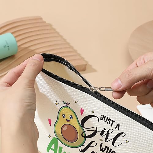 Miniatura 4 de Divertida bolsa de cosméticos de aguacate para amantes de las frutas, bolsa de maquillaje, decoración de aguacate, regalos de fiesta, regalos para