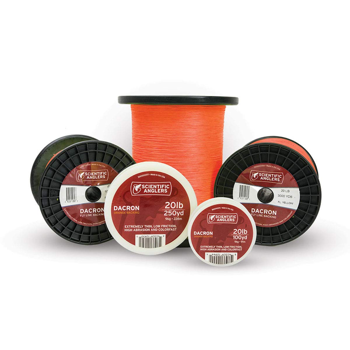 Scientific Anglers Fly Line 5000 yd Dacron Backing, Orange, 30#