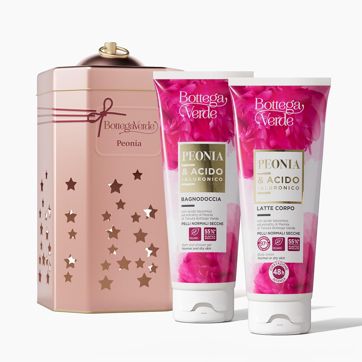 Bottega Verde - Cofanetto Regalo Peonia, Bagnodoccia e Latte Corpo