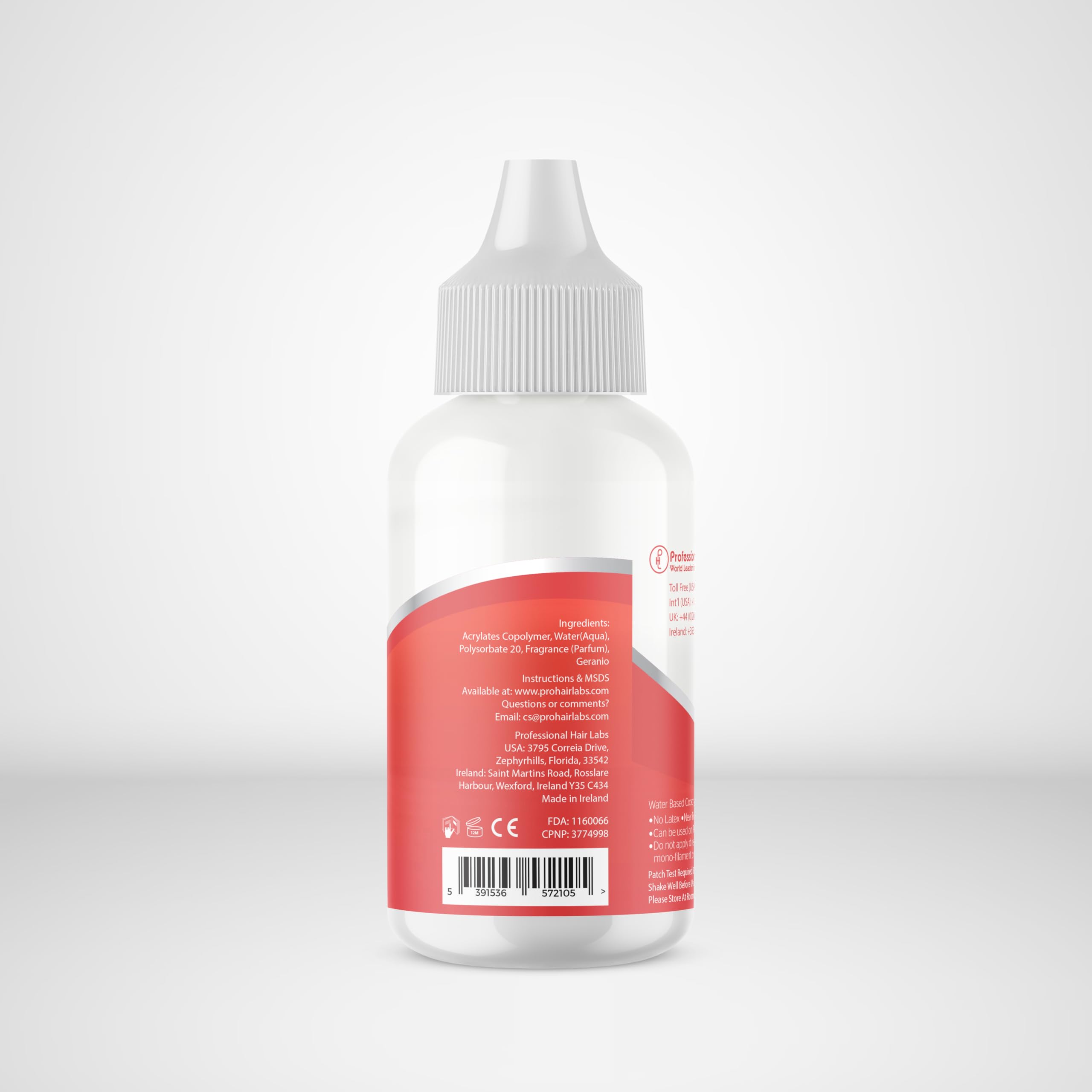 Professional Hair Labs Ghostbond XL Anguria - Bond completo per poliestere e pizzo | Colla per parrucche, adesivo per capelli formulato appositamente per umidità elevata - 1,3 oz