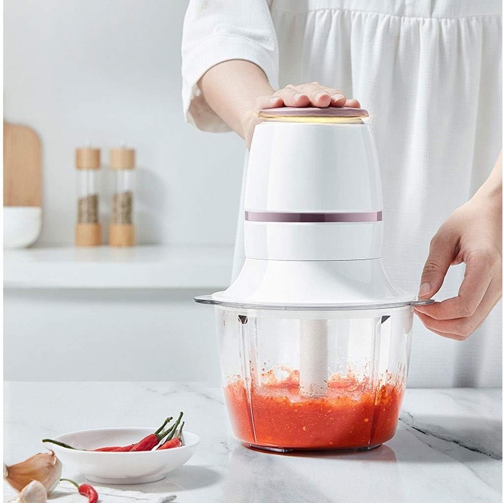 Food Processor, Household Electric Stainless Steel Automatic Meat Grinder, Meat, Vegetable, Fruit and Nut Chopper(1.2L)
