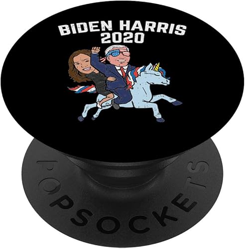Biden Harris 2020 Unicorn Funny Joe Kamala Politics Demócrata PopSockets PopGrip agarre intercambiable para teléfonos y tabletas
