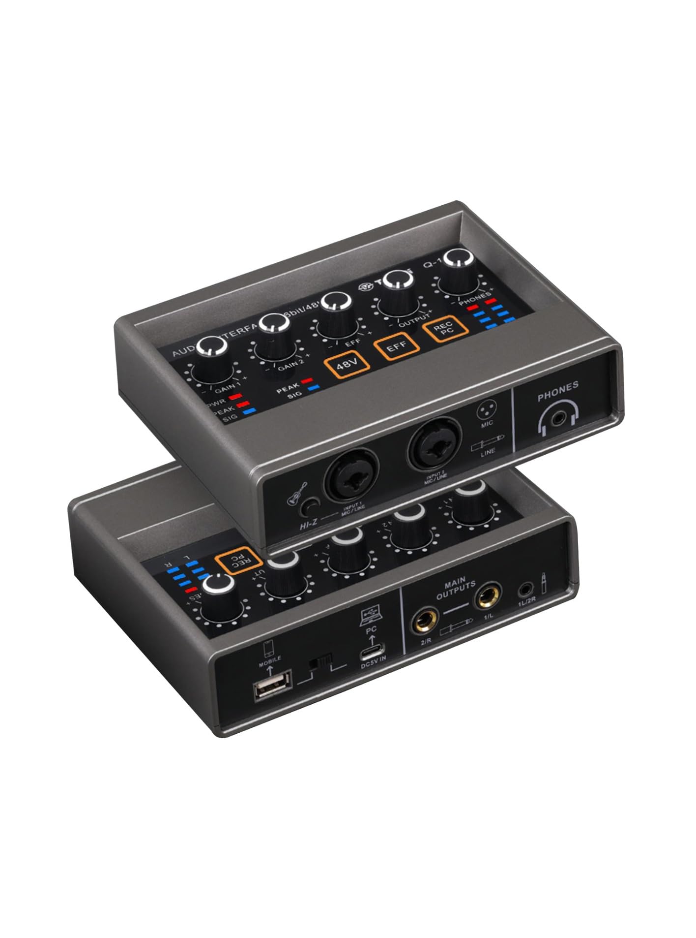 Mikser audio, Q-16 profesjonalny mikser audio USB Audio Inteace karta dźwiękowa sprzęt DJ-ski studio nagrań konwerter gitary elektrycznej