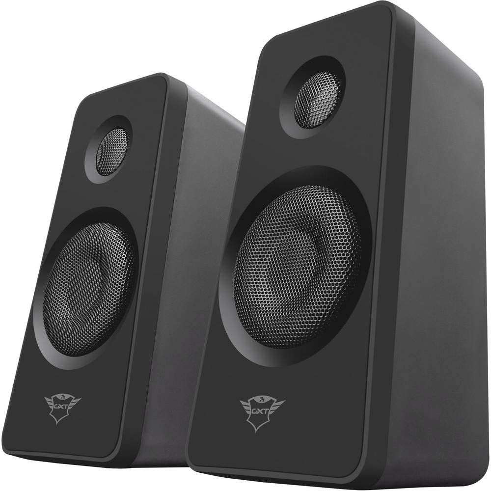 Trust Gaming GXT 628 Tytan Enceinte PC Gamer 2.1 avec Caisson de Basses 120 W, LED Lumineuse, Contrôle du Volume Filaire, Speaker pour PC et Ordinateur Portable Gaming - Noir