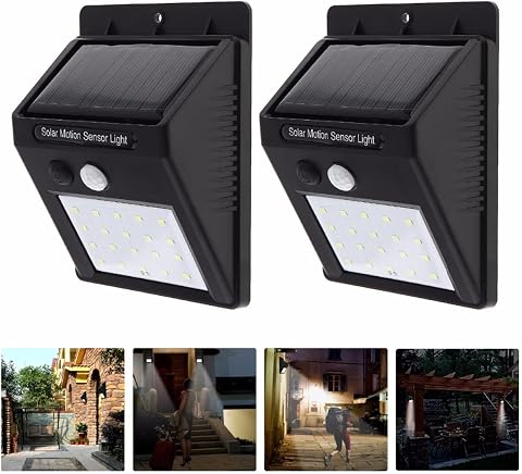 Güneş Enerjili (Solar) 20 Ledli Dış Mekan Aydınlatma Su Geçirmez