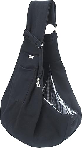 Mochila para mascotas con correa ajustable para el hombro, bolsa para cachorros, manos libres, reversible, para viajes al aire libre, Classci, color