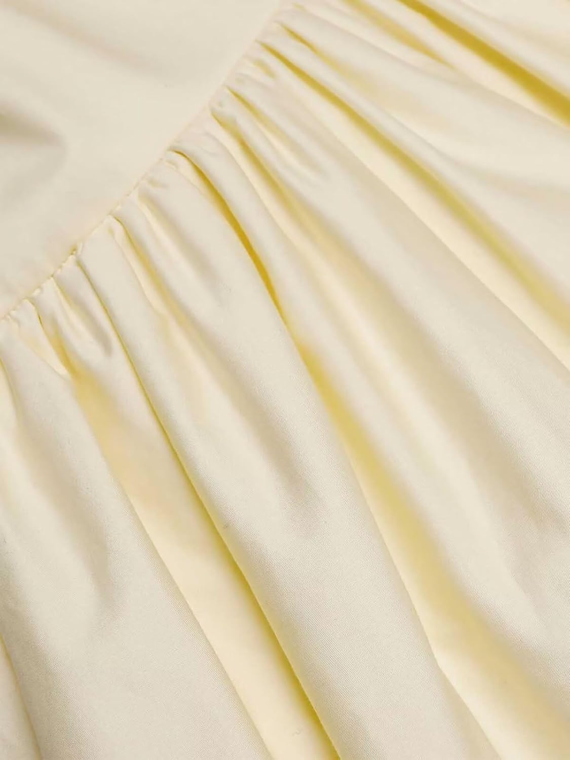 Monlity Prom Dresses for Women Satin V Neck Pleated A Line Cocktal Party Gowns Midi Wedding Guest Dress