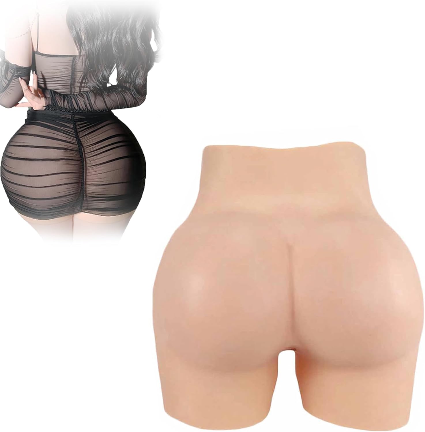Ladyboy Buttock Silicone Panty Men's Hiding Gaff Hip Enhancer Shaper Pants Fake Butt Boxer Briefs for Transgender