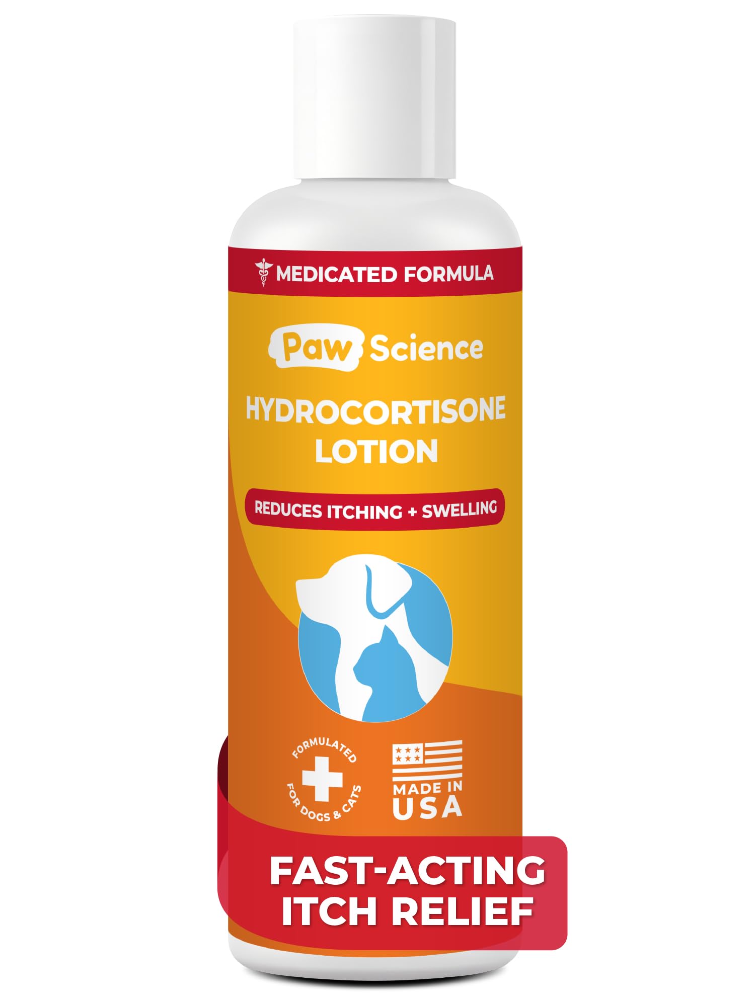 Paw Science Anti-Itch Hydrocortisone Moisturizing Lotion for Dogs & Cats