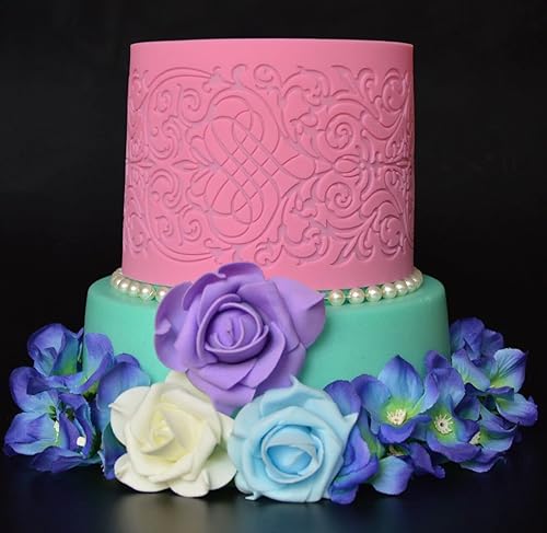 Miniatura 6 de Anyana pastel de encaje de boda comestible silicona hornear encaje Mat fondant impresión textura encaje decoración molde azúcar artesanía glaseado