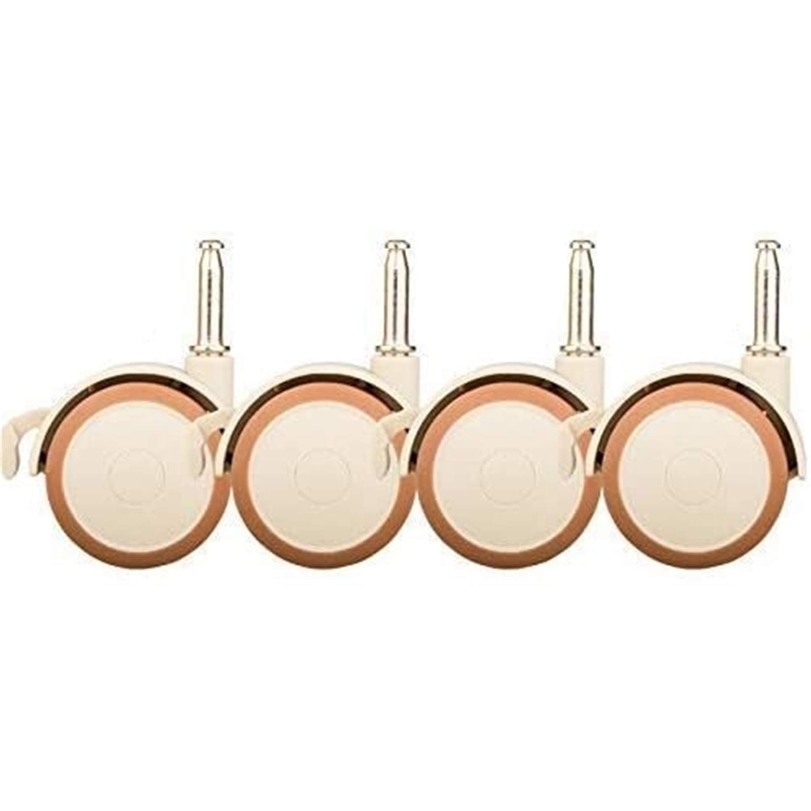 Roue Universelle 2 Pouces muette avec Frein 7mm circlip Berceau Accessoires de Roue de Berceau Roulette