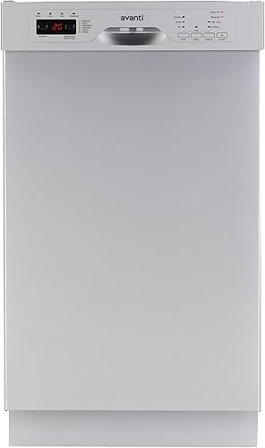 Miniatura 10 de Avanti Lavavajillas de 18 pulgadas con pantalla LED de control superior, se adapta a 8 configuraciones de lugar con 3 opciones de lavado, 6 ciclos