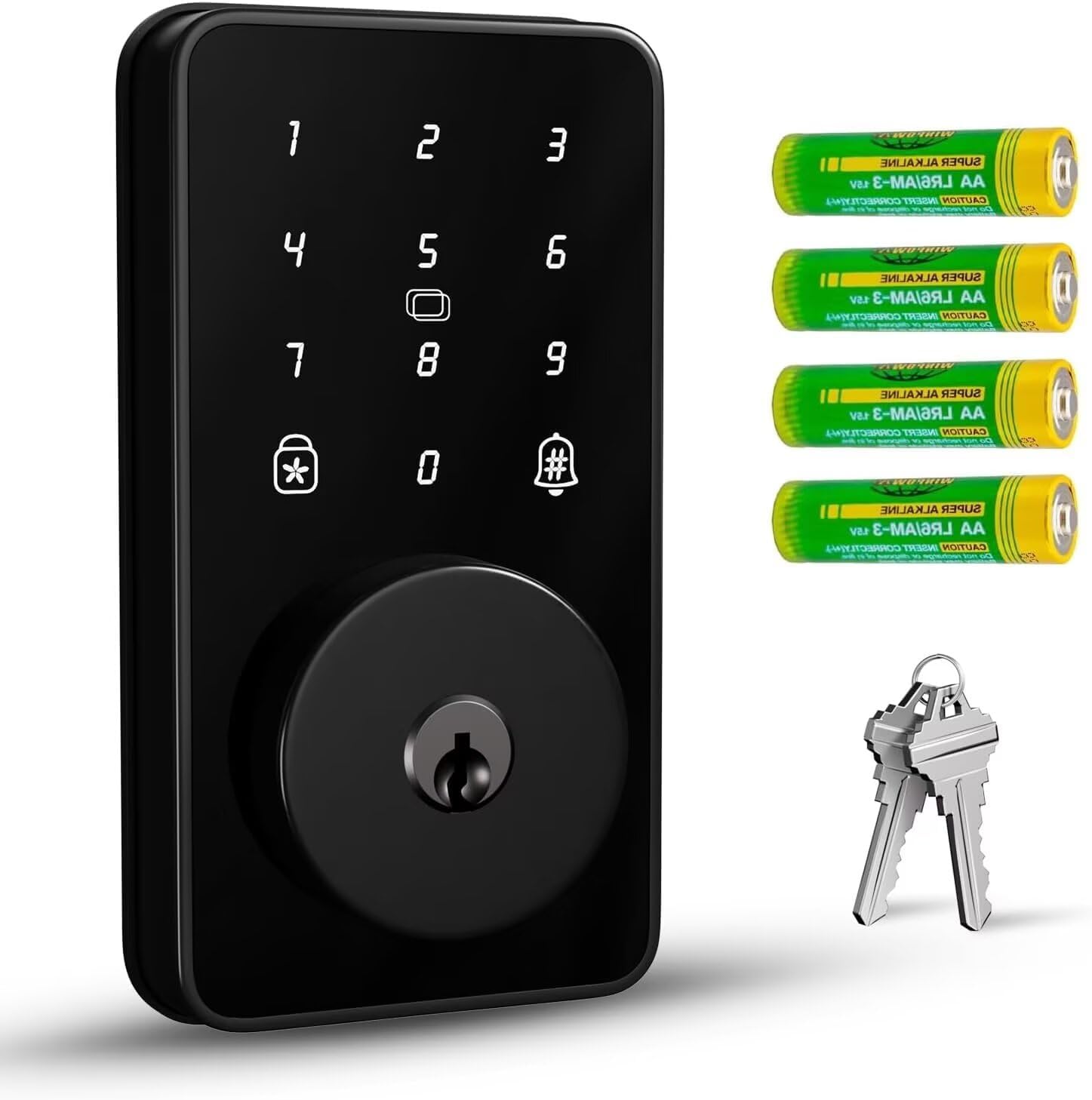 Keyless Entry Door Lock with Keypad, Digital Code Deadbolt, Auto-Lock, No WiFi/App Needed, Easy Installation Keyless Entry Door Lock with Keypad, Digital Code Deadbolt, Auto-Lock, No WiFi/App Needed, Easy Installation