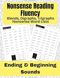 Nonsense Reading Fluency: Blends, Digraphs, Trigraphs Nonsense Word Lists (Reading Practice Workbooks)