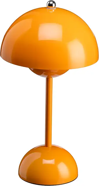 Luxus Josephine Orange LED Tischlampe - Kabellos, Dimmbar, Für Innen & Außen