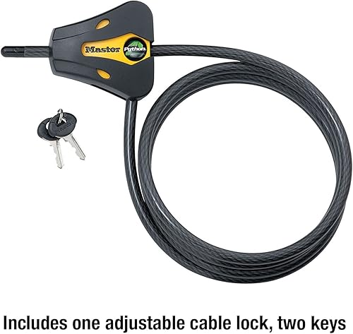Miniatura 6 de Master Lock 8419DPF Candado de cable de pitón con llave, 1 paquete
