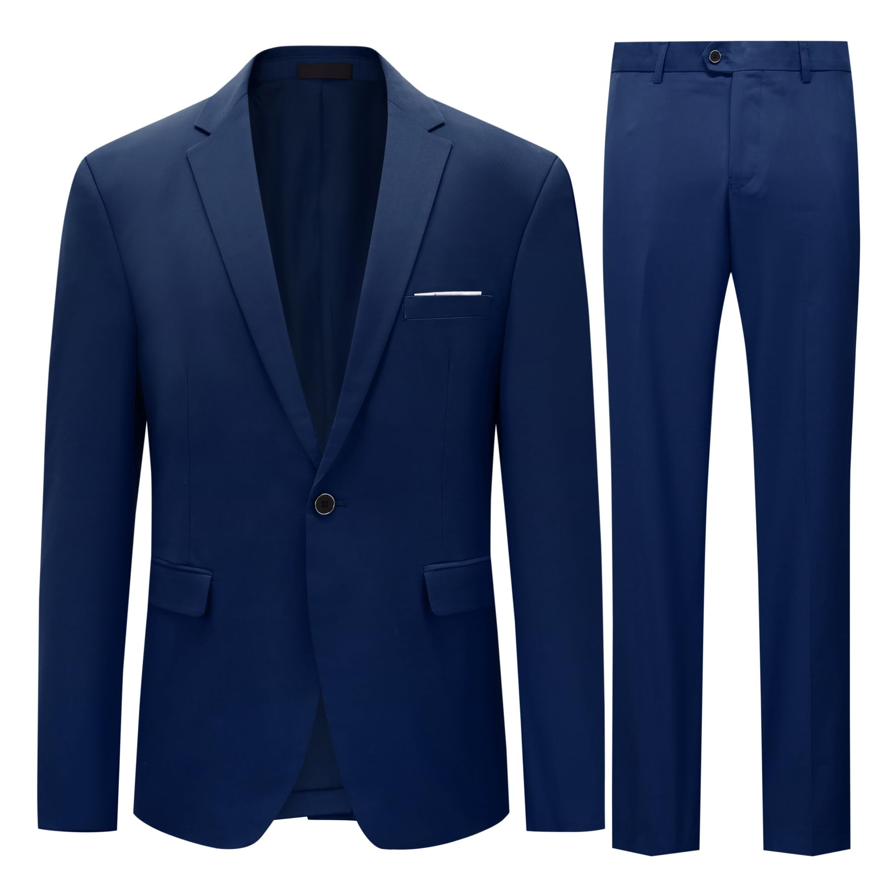 Allthemen Abiti da Uomo 2 Pezzi Suit Slim Fit Wedding Dinner Tuxedo Abiti per Uomo Business Casual Giacca e Pantaloni 10 Colori Disponibili