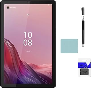 Lenovo Tab M9 9" HD (1340 x 800) Tablet, MediaTek MT6769V/CU Helio G80 (12 nm) Octa-core, 3GB RAM, 32GB eMMC + 64GB Memory Card, Android 12, Arctic Grey with Accessories