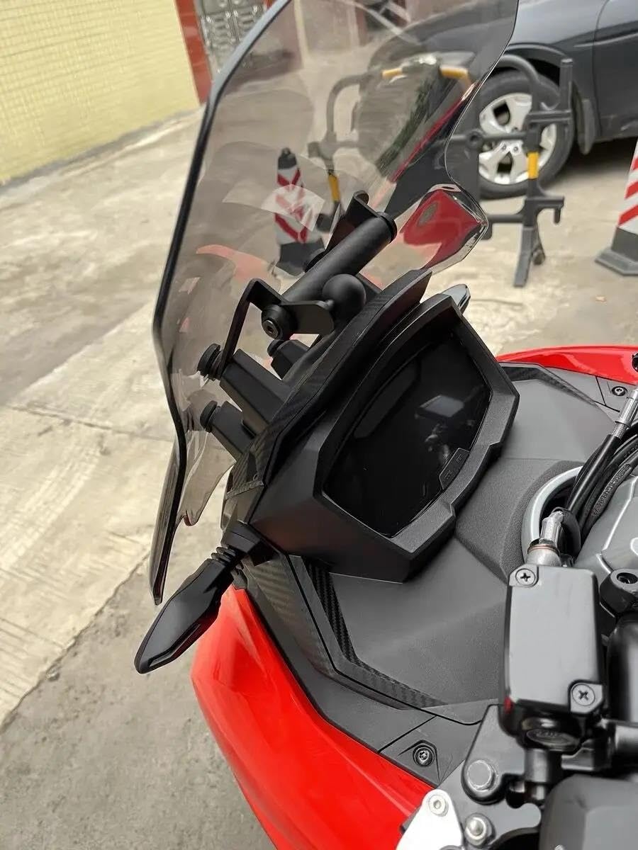 Soporte Navegación Motocicleta para SR GT200 GT125 SR GT 200 SR GT 125 SRGT200 2022-2024 Moblie GPS Btacket Stand Holder Phone Navigation Support Plate Soporte Teléfono Móvil