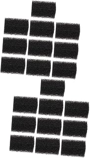 Mipcase 20 Peças Almofadas De Filtro De Mídia Bioquímica Acessórios Espuma X Filtro De Recife Cm Vasilha De Fibra De Peixe Esponja De Lagoa Em Casa Tanque Preto Para Filtragem De Algodão