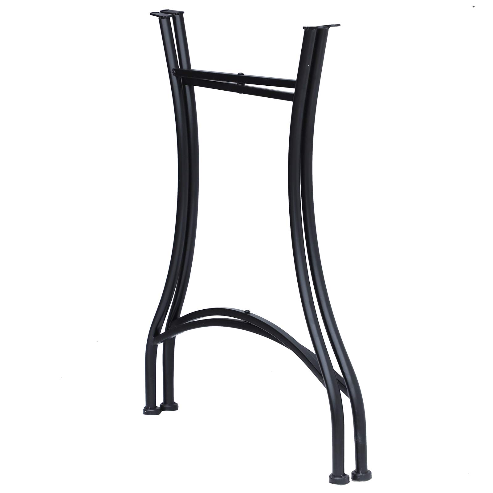 Outsunny Gartentisch Mosaiktisch Balkontisch Beistelltisch Seviertisch rund Stahl + Keramik Blau + Weiß Ø60 x H71 cm
