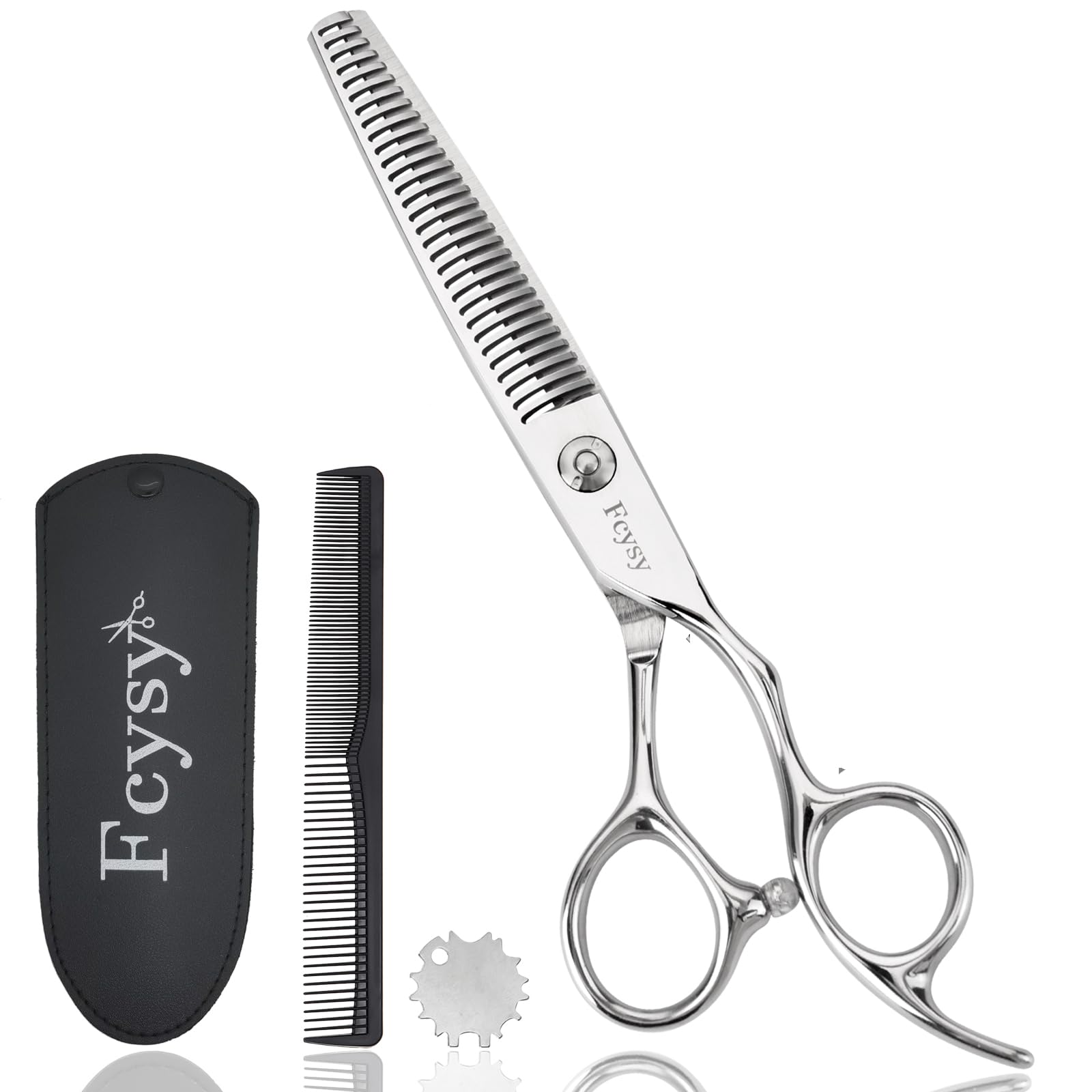 Tijeras de adelgazamiento para corte de cabello, tijeras profesionales  de 6 pulgadas para adelgazar el cabello, tijeras de peluquería texturizantes, tijeras de mezcla para recortar el cabello