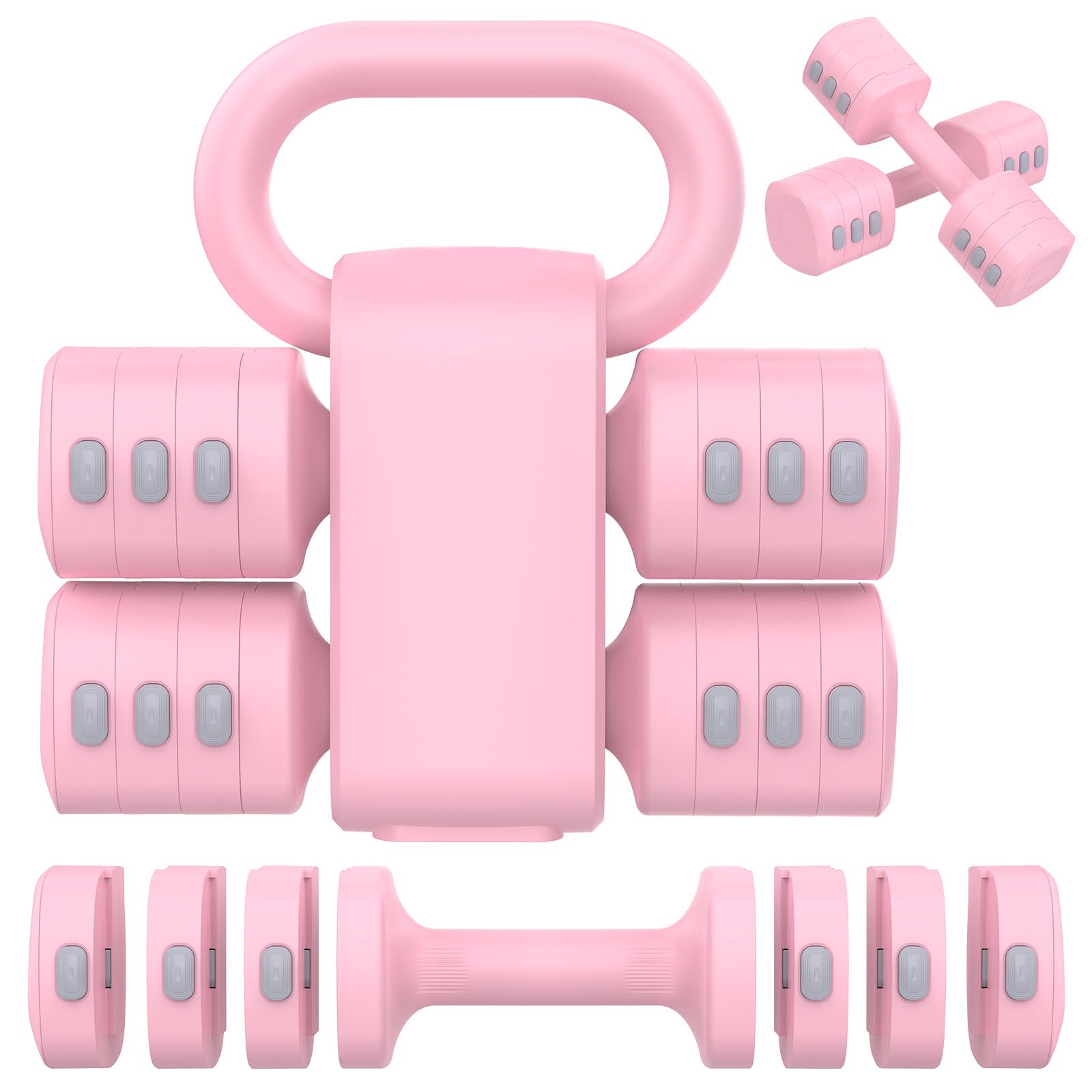 Hezeyferg 2-in-1 Adjustable Dumbbells Set