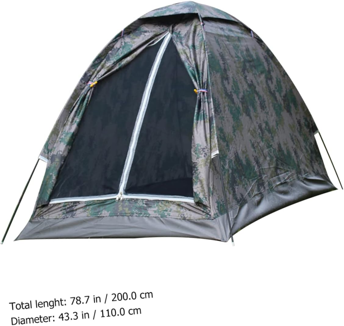 1pc Lightweight Outdoor Camping Tent Rainproof Shelter for Hiking Fishing and Beach Activities Portable Easy to Carry Design