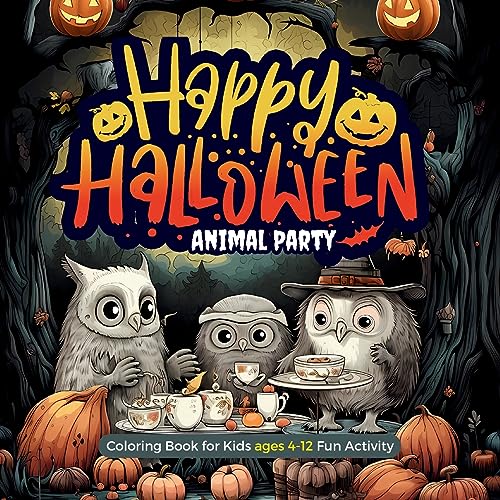 Happy Halloween Animals Party: A Spooky Coloring Adventure