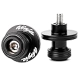 Fit For KAWASAKI Ninja 650 2025 Ninja 500 SE Ninja 400 NINJA 1000 SX 2017-2024 2025 ZX-4RR ZX6R 636 ZX10R ZH2 CNC Motorcycle Swingarm Spool Sliders Stand Screws (Black)