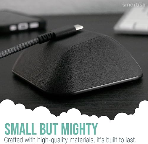 Miniatura 3 de Smartish Soporte magnético para cable, organizador de cables Wrangler con clips magnéticos para gestión del cargador en el escritorio, mesita de