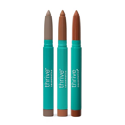Thrive Causemetics Brilliant Eye Brightener Matte Classic Eyeshadow Stick Bundle,