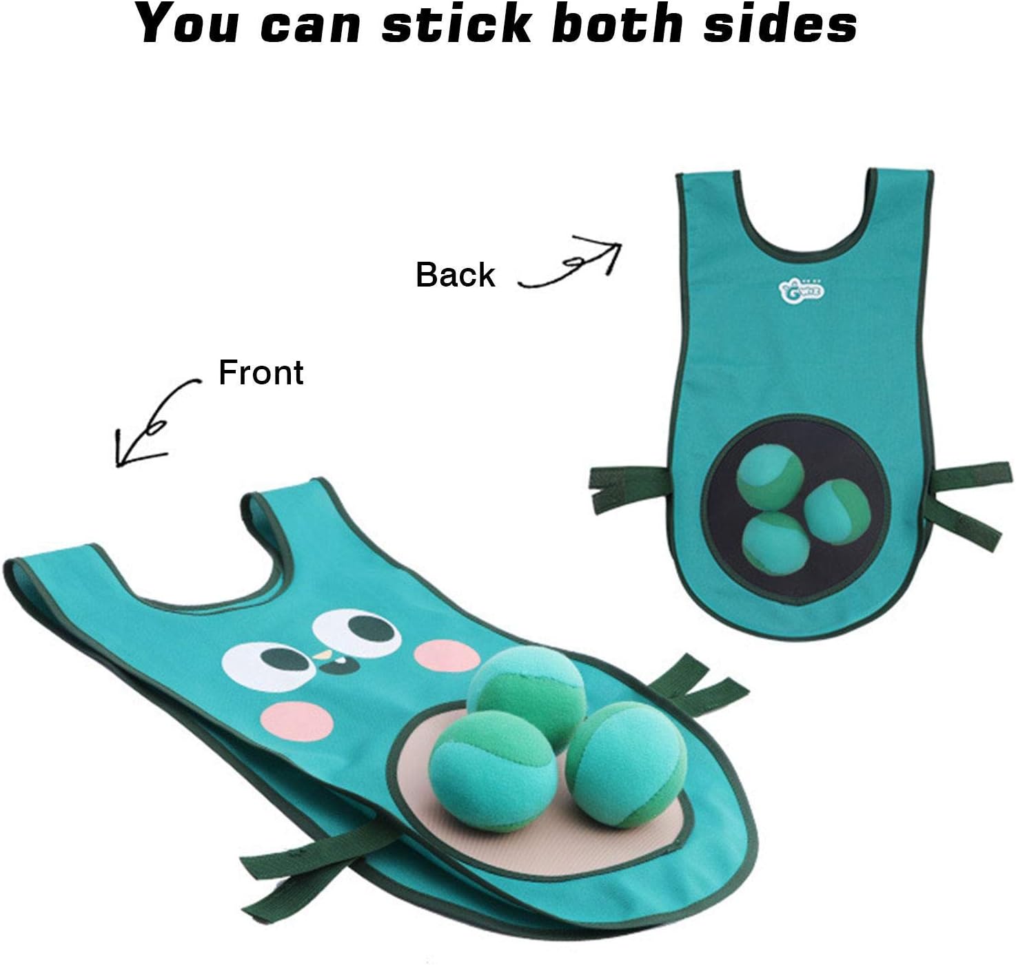 CHUWUJU DodgeTag Game 1PC Adult/Children Target Tag Vests with 3PCS Foam Dodgeball Fun Gift for Boys and Girls 6+ Years : Sports & Outdoors