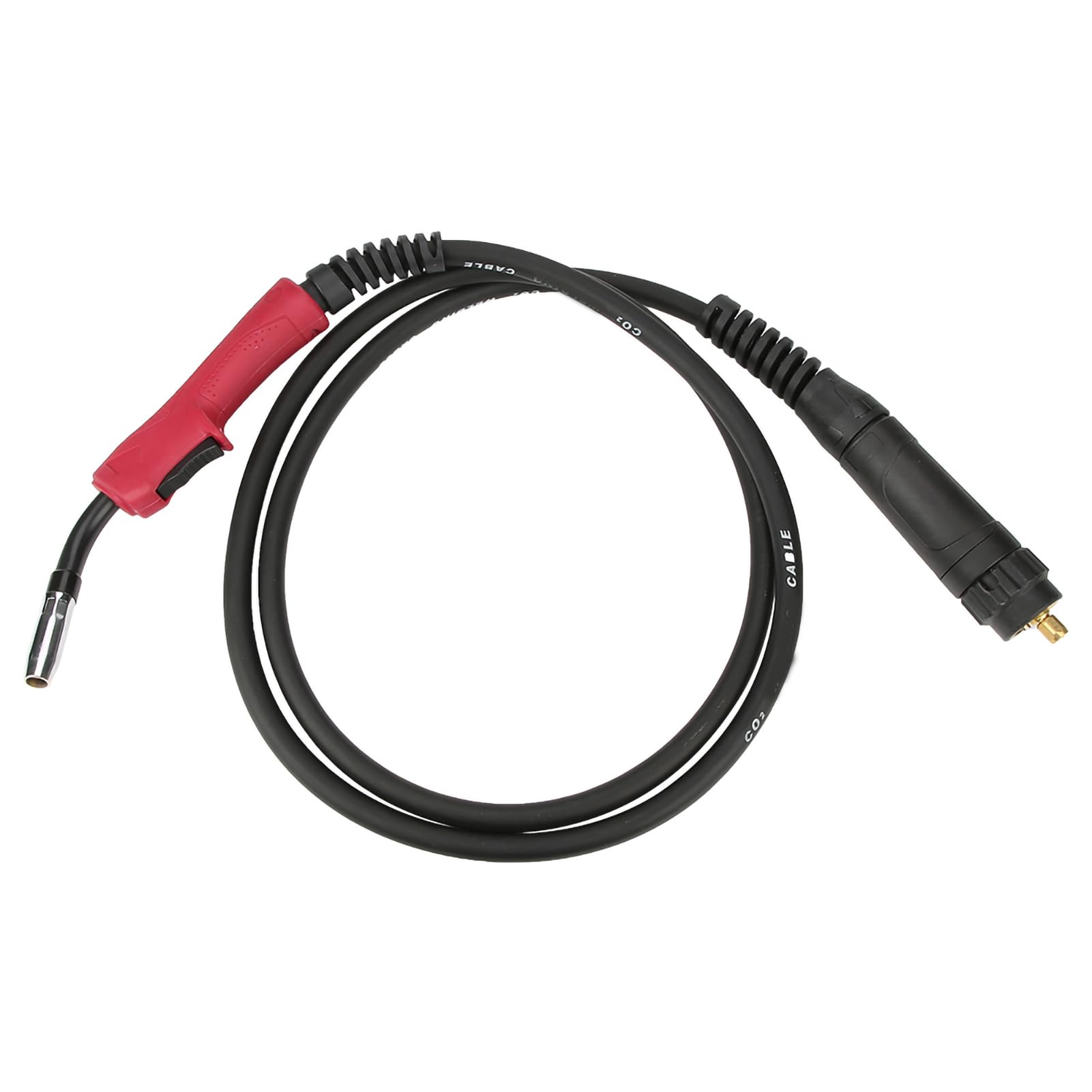Akozon Soldadura MIG 180A 15AK con Cable Conector Europeo, Diseño Resistente Al Calor y Refrigerado por Aire, de Goma Ergonómico para Máquinas de Soldar 150A 250A