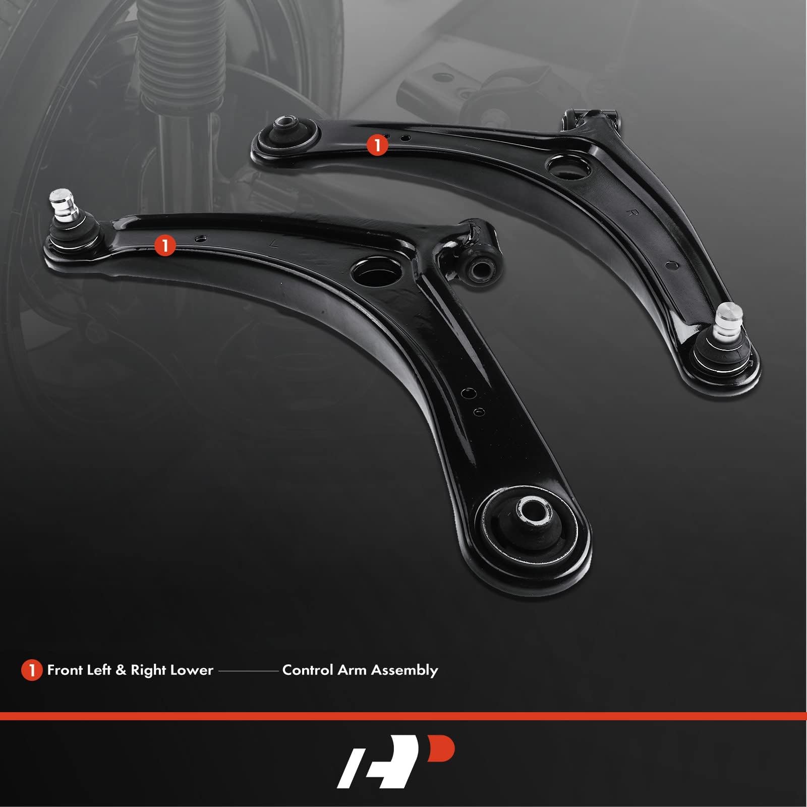 FUSLIZO [Paquete De 2] Brazo De Control Inferior Delantero Y Conjunto De Rótula Para Mitsubishi RVR 07-13 Outlander 11-14 Outlander Sport 08-14 Lancer [Solo FWD] Suspension K620548 K620549