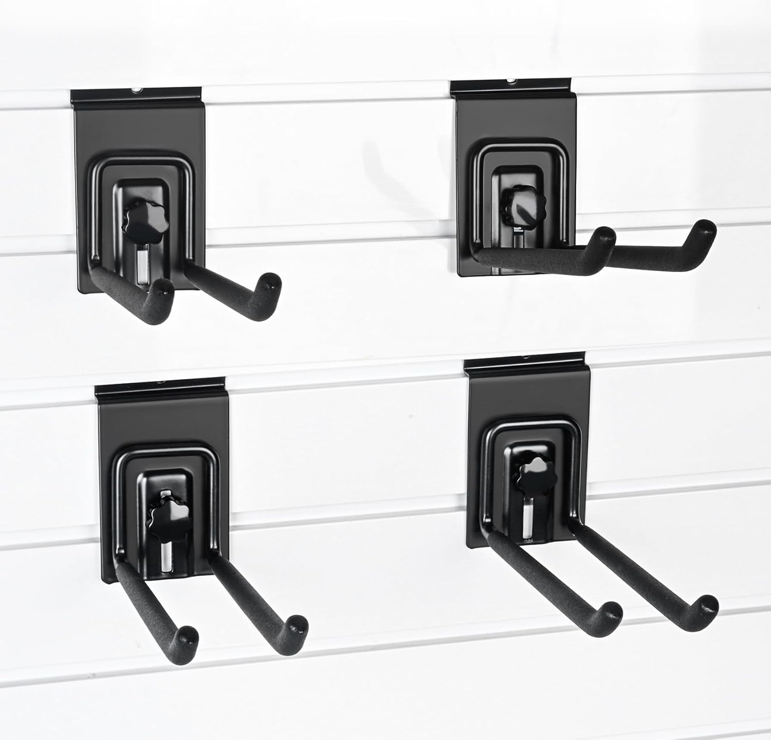 PYBTOOL 8 Inch Lockable Slatwall Hooks, Slatwall Accerrosires, Slat Wall Hanging Hooks with Lock