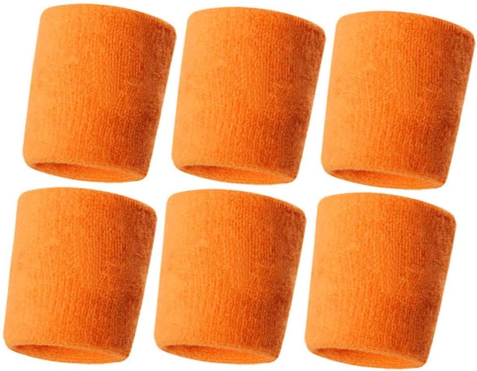 HANERDUN Wrist Sweatbands Thick Terry Cloth Wristbands for Men and Women Athletic Sweat Bands for Sports Tennis Gym Basketball