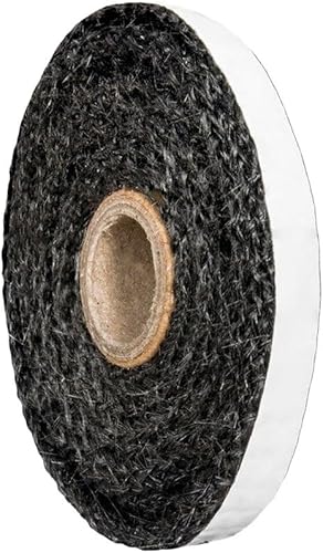 Junta Puerta Estufa Cuerda Plana Negra para Estufa, Autoadhesiva, Sello De Fibra De Vidrio, Cuerda De Fuego, Cable De Sellado para Puerta De