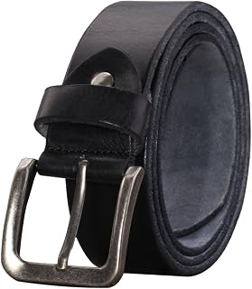 PAZARO Men's Soft Top Grain 100% Leather Belt